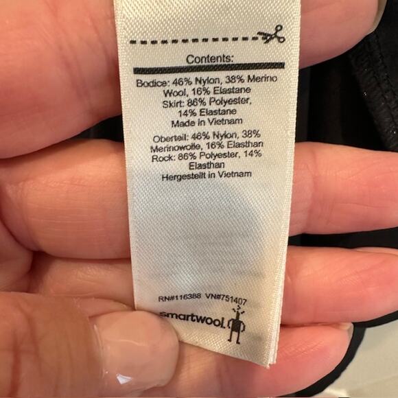 Smartwool Willow Lake Merino Wool Blend Active Dress Black Size Small - Picture 8 of 9